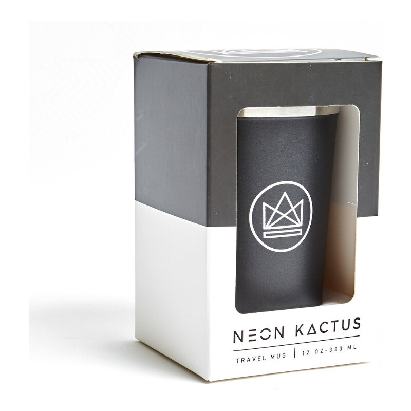 Neon Kactus Designový termohrnek 380 ml Šedý