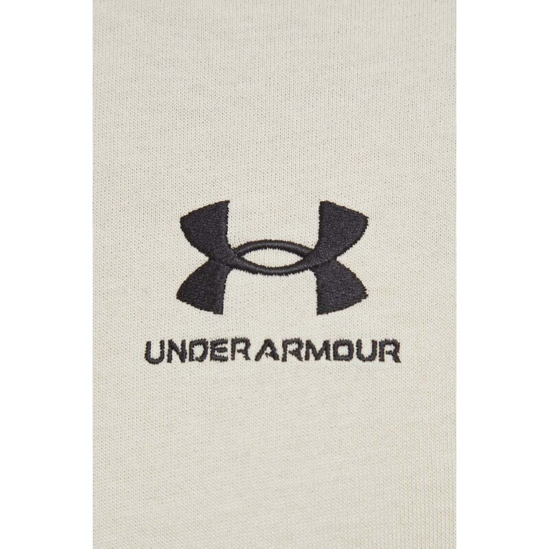 Tréninkové tričko Under Armour Logo Embroidered béžová barva, 1373997