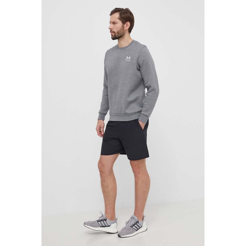 Mikina Under Armour pánská, šedá barva, s aplikací, 1374250