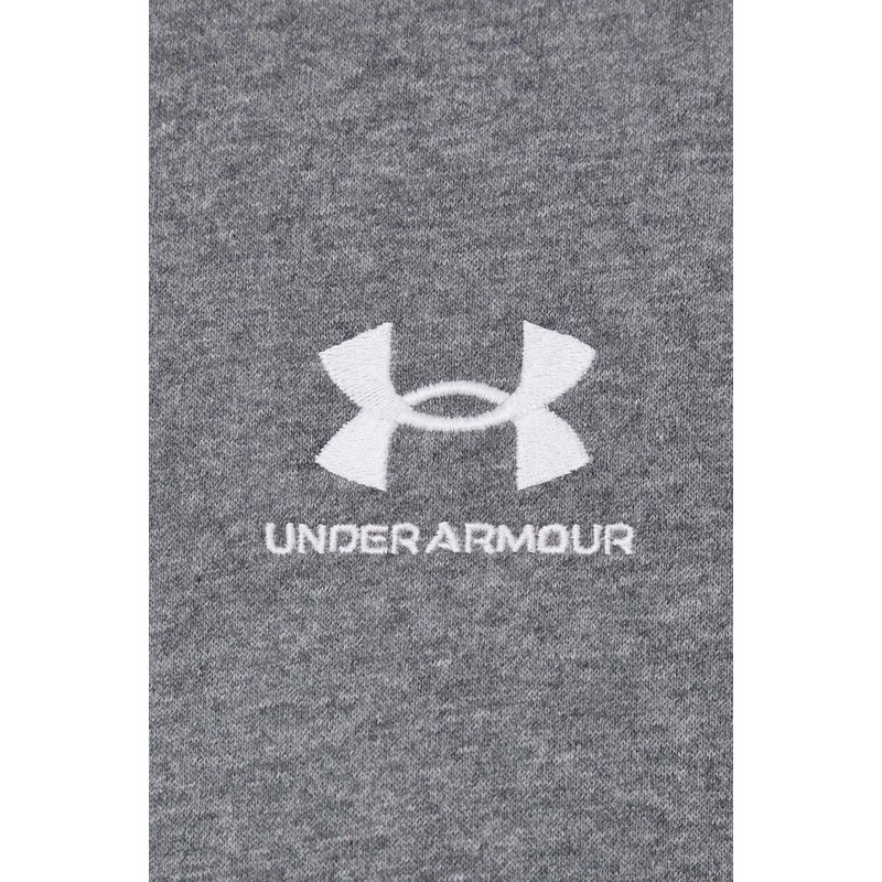 Mikina Under Armour pánská, šedá barva, s aplikací, 1374250