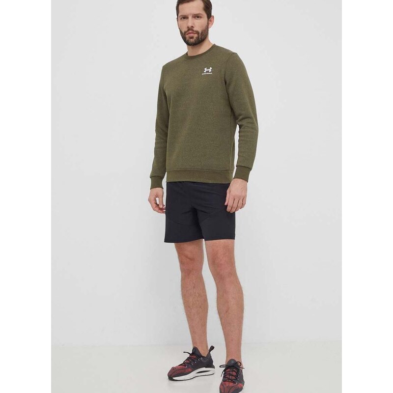 Mikina Under Armour pánská, zelená barva, s aplikací, 1374250