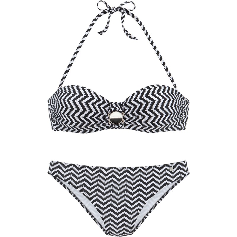 JETTE Bikiny černá / bílá 92341875
