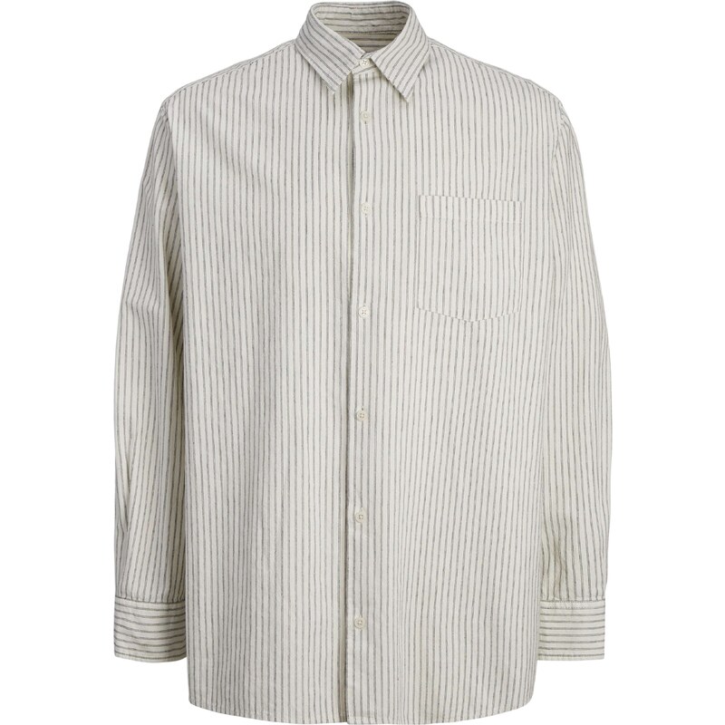JACK & JONES Košile BLICHER antracitová / černá / bílá