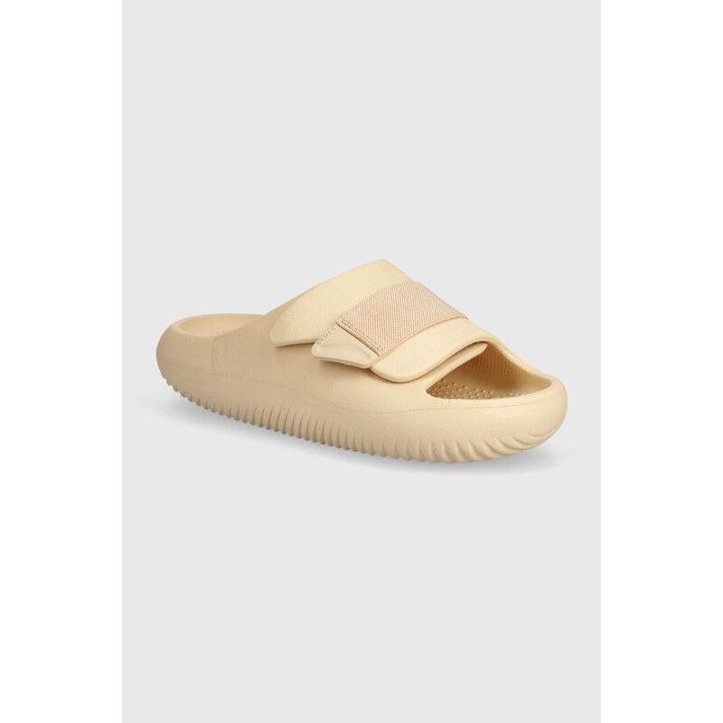 Pantofle Crocs Mellow Luxe Recovery Slide béžová barva, 209413