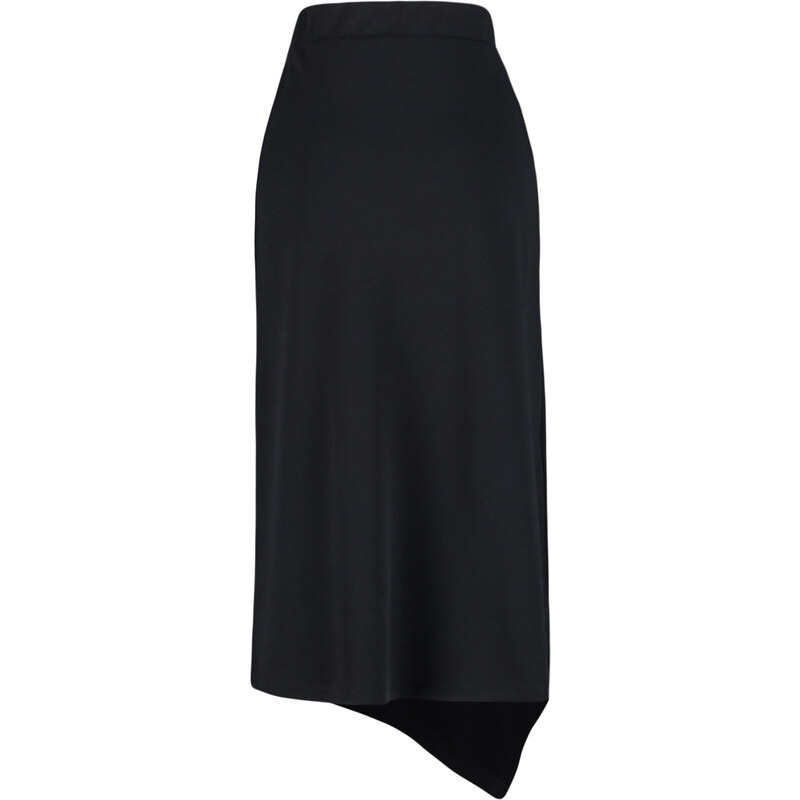 Trendyol Black Asymmetric Cut Out and Slit Detail Maxi Skirt