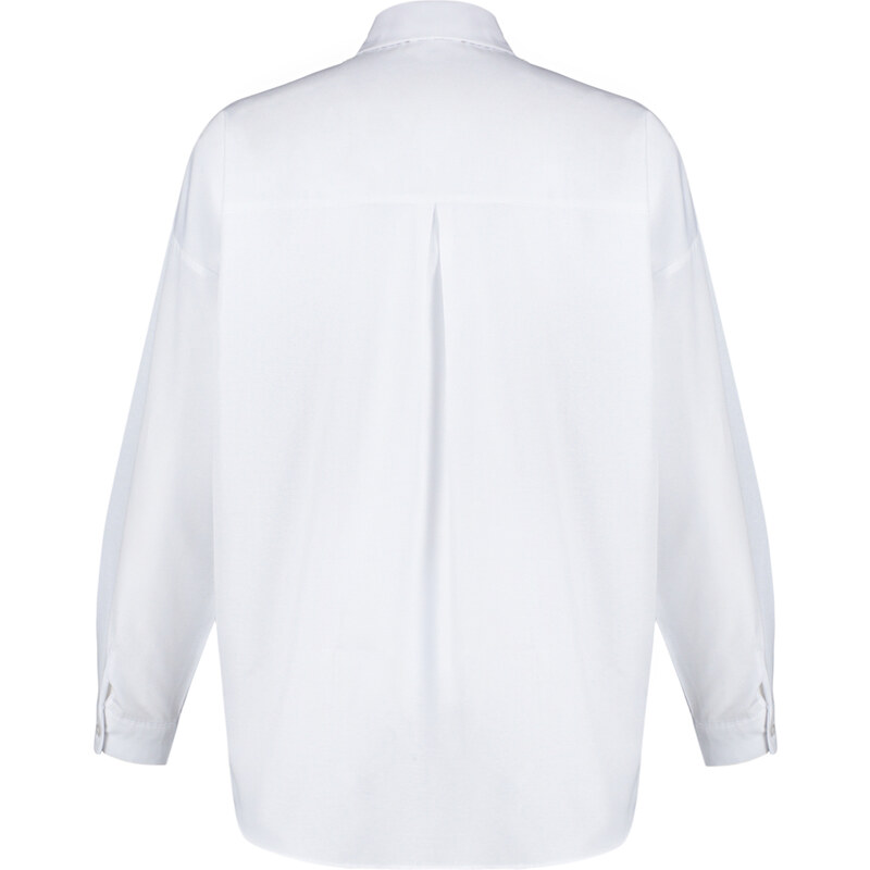 Trendyol Ecru Basic Woven Shirt