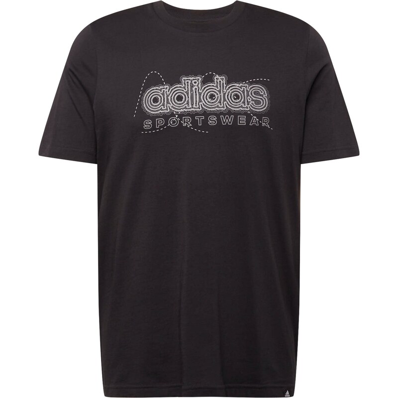 ADIDAS SPORTSWEAR Funkční tričko černá / bílá