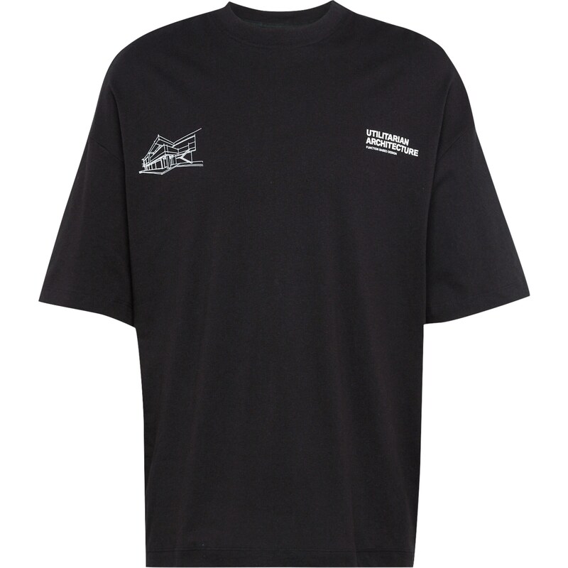 JACK & JONES Tričko JCOArch černá / bílá