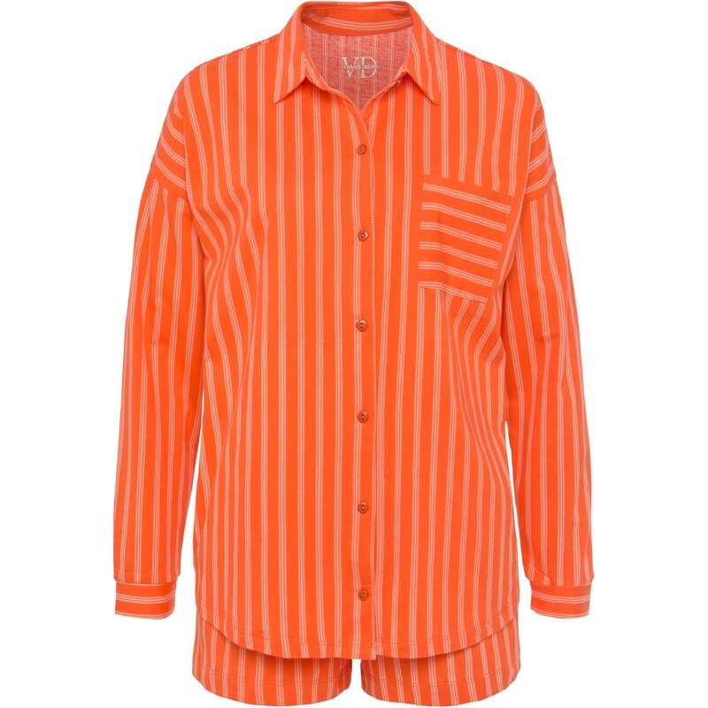 VIVANCE Pyžamo Dreams oranžová / bílá 92912173