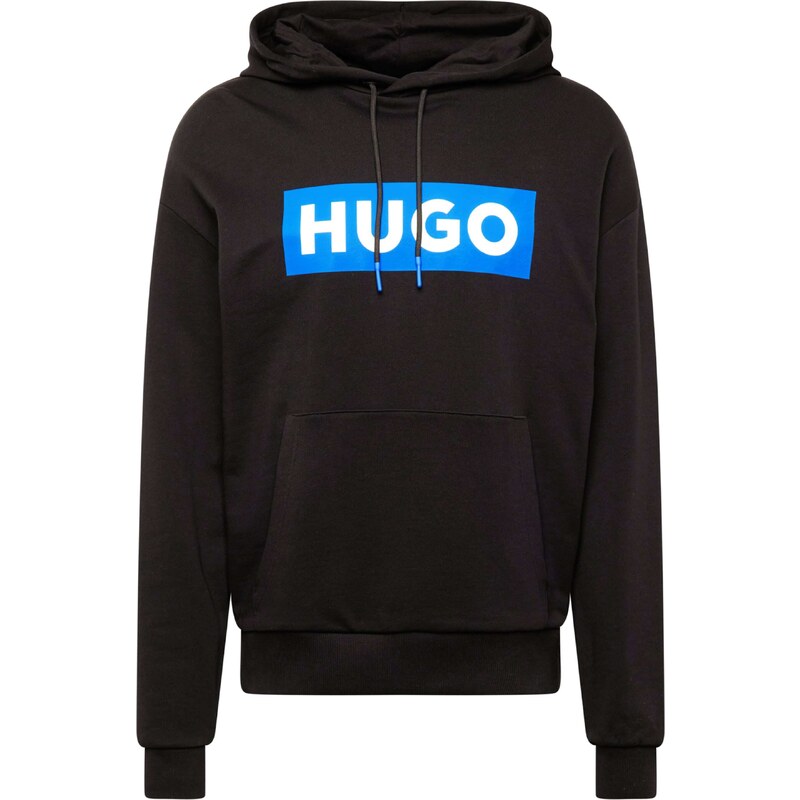 HUGO Mikina Nalves azurová / černá / offwhite