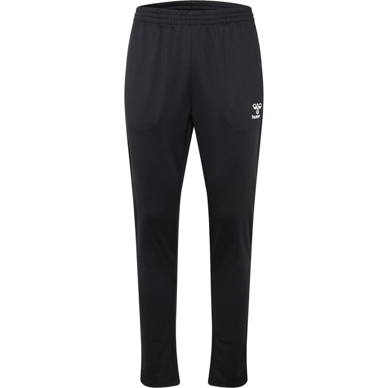 Hummel Sportovní kalhoty Essential černá / bílá
