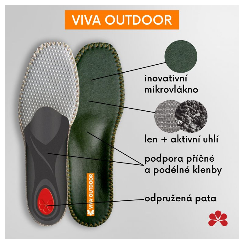 PEDAG - PEDAG VIVA OUTDOOR HYGIENICKÁ, STABILIZAČNÍ A ORTOPEDICKÁ VLOŽKA