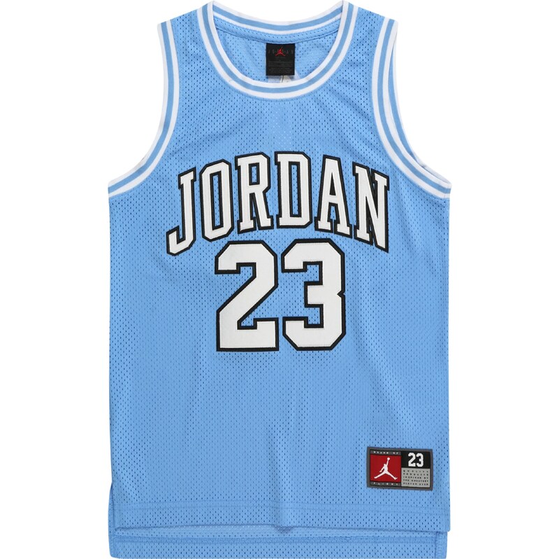 Jordan Tričko světlemodrá / karmínově červené / černá / bílá