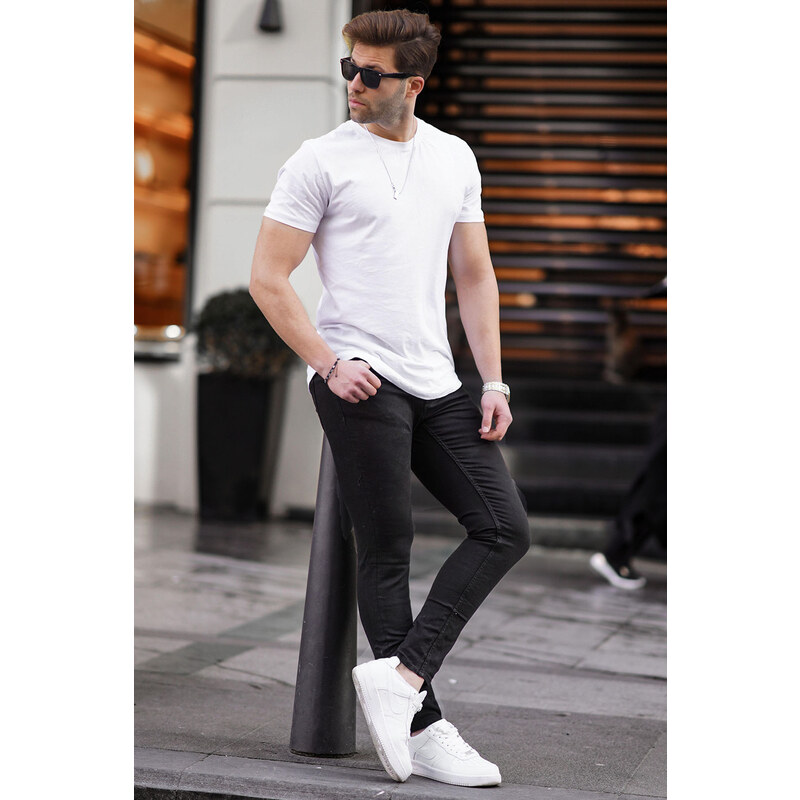 Madmext Black Slim fit Men's Jean 6865