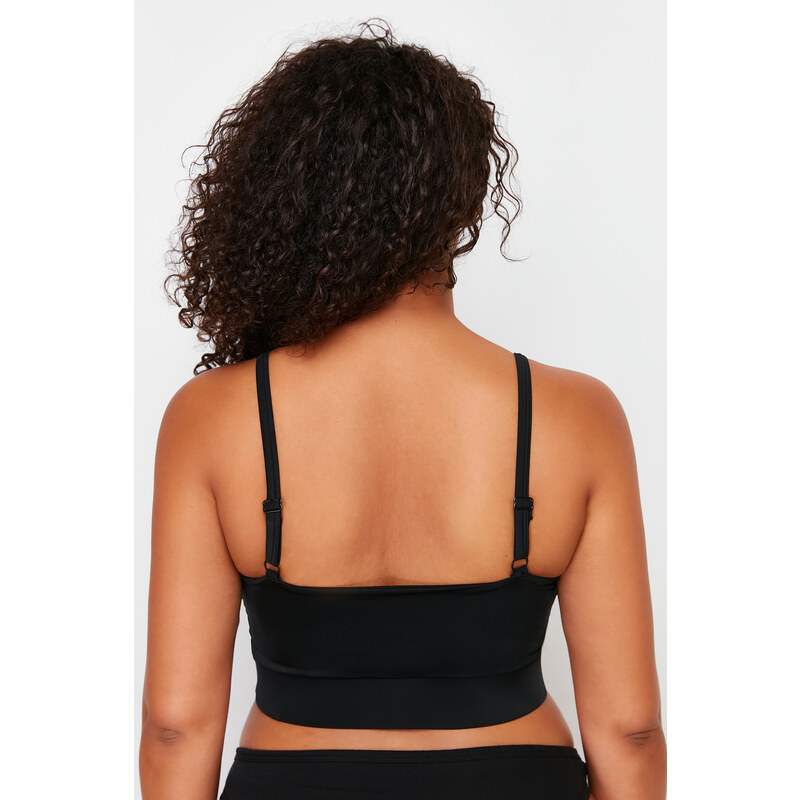 Trendyol Curve Black Support/Shaping Strappy Bra