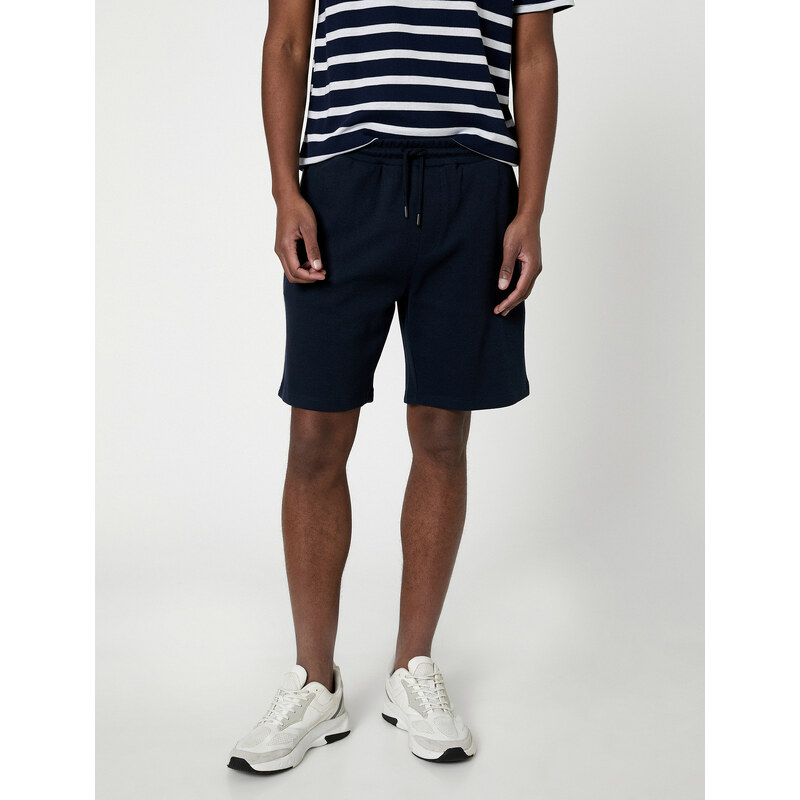 Koton Bermuda Shorts with Pocket Detailed Tie Waist.