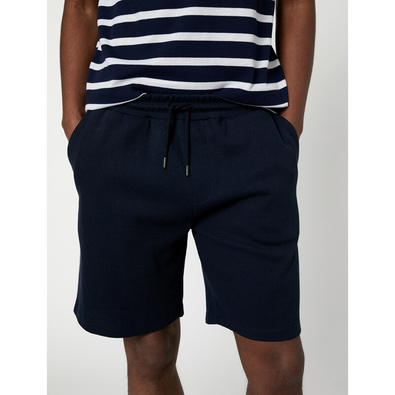 Koton Bermuda Shorts with Pocket Detailed Tie Waist.