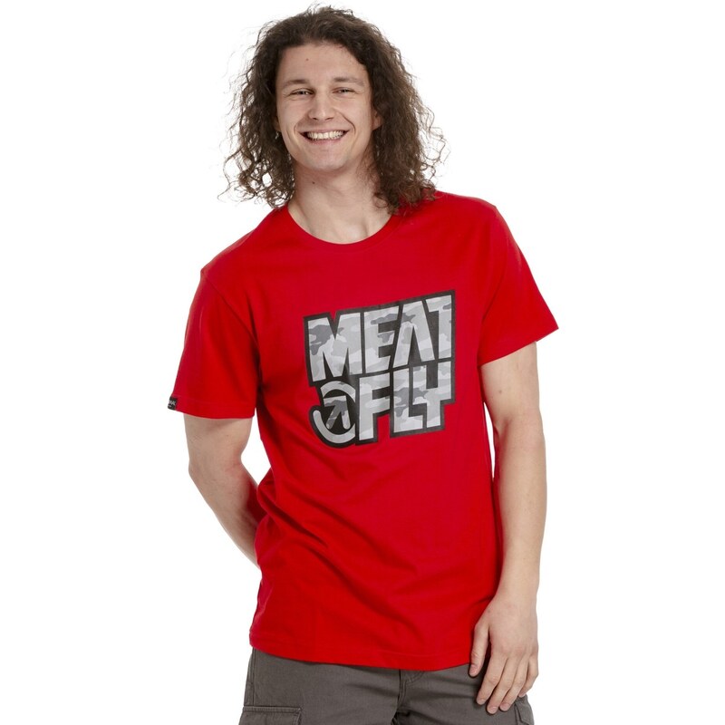 Pánské tričko Meatfly Repash červená