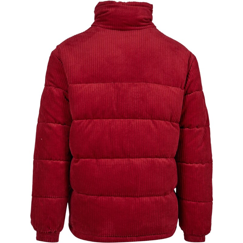 Karl Kani Zimní bunda 'Retro Corduroy' rubínově červená / brusinková