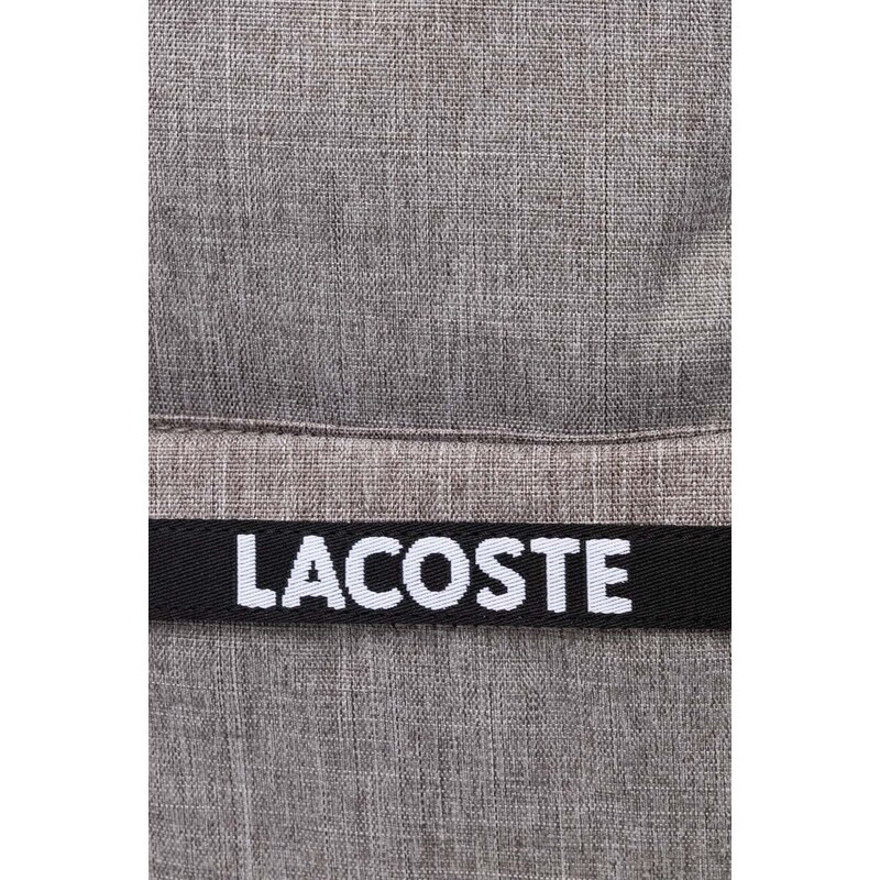 Batoh Lacoste šedá barva, velký, hladký