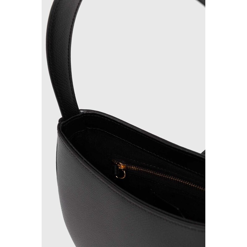 Kožená kabelka Elisabetta Franchi černá barva, BS40F41E2