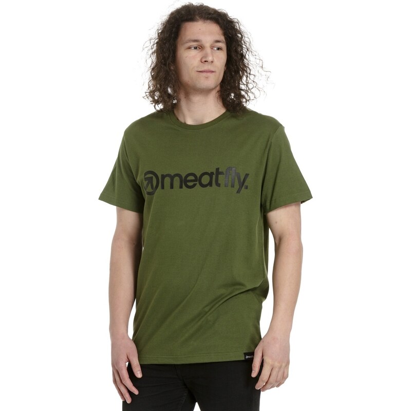 Pánské tričko Meatfly MF Logo zelená