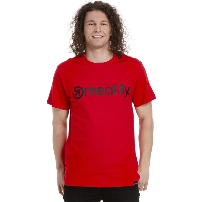 Pánské tričko Meatfly MF Logo červená