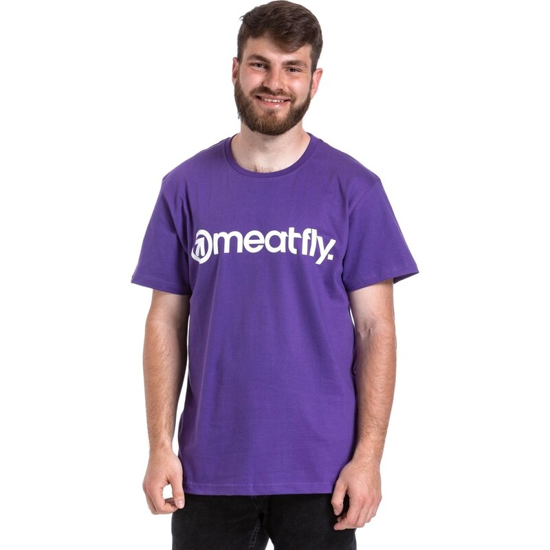 Pánské tričko Meatfly MF Logo fialová