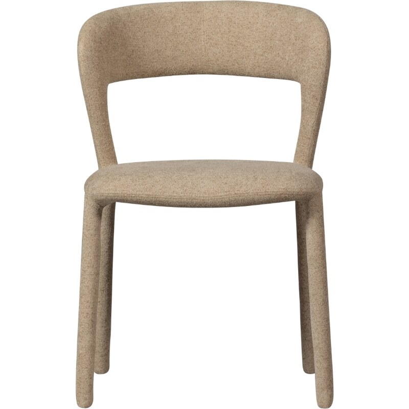 Hoorns Béžová čalouněná jídelní židle Elbon