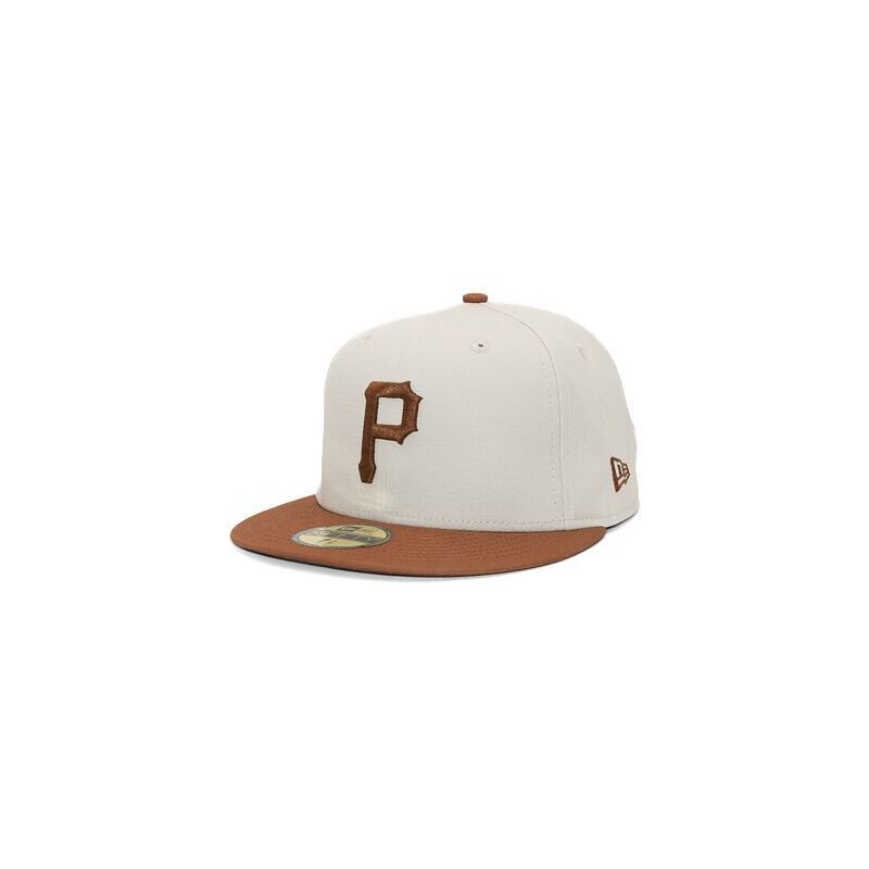 Kšiltovka New Era 59FIFTY MLB White Crown Pittsburgh Pirates Cooperstown Off White / Caramel Brown