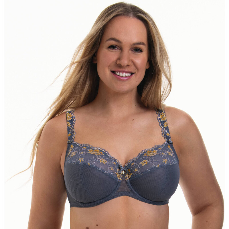 Colette podprsenka s kosticí Full Cup 5249 sky grey - RosaFaia 90782754