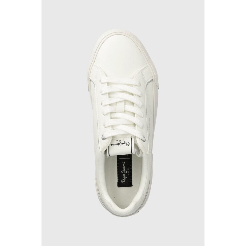 Sneakers boty Pepe Jeans ALLEN BASIC W bílá barva, PLS31563