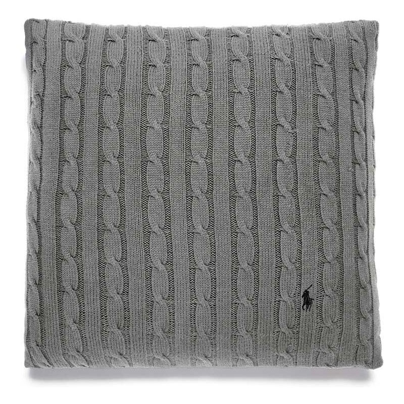 Dekorativní povlak na polštář Ralph Lauren RL Cable Charcoal 45 x 45 cm