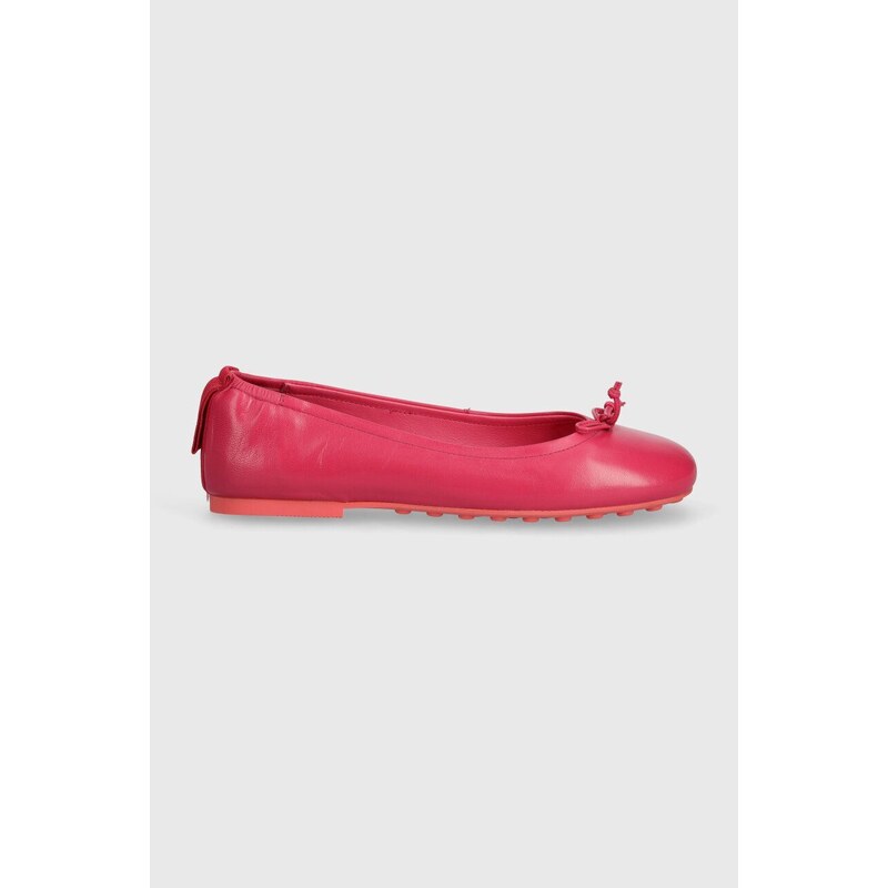 Kožené baleríny Gant Mihay růžová barva, 28511556.G597