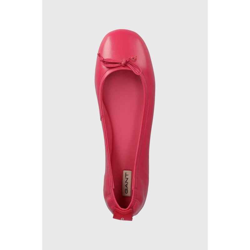 Kožené baleríny Gant Mihay růžová barva, 28511556.G597