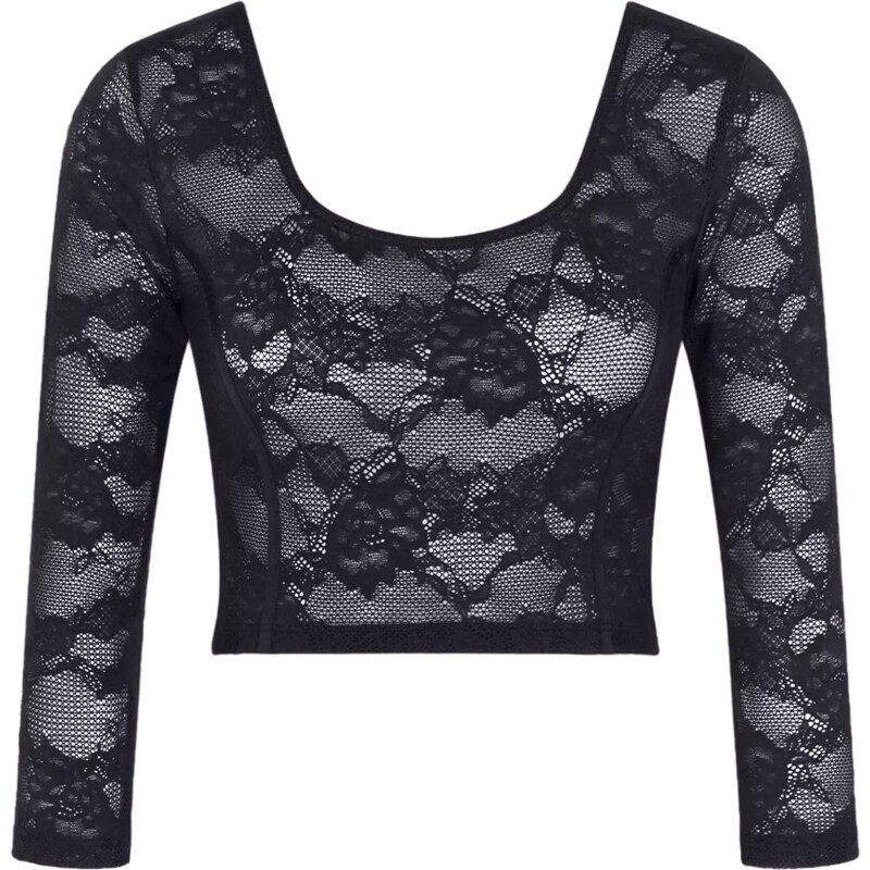 Dámský top Smart Deco Crop Top - BLACK - černý 0004 - TRIUMPH