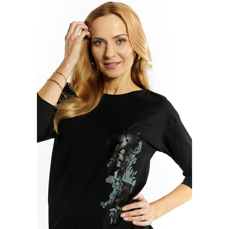 Monnari Halenky Dámské žebrované tričko Black