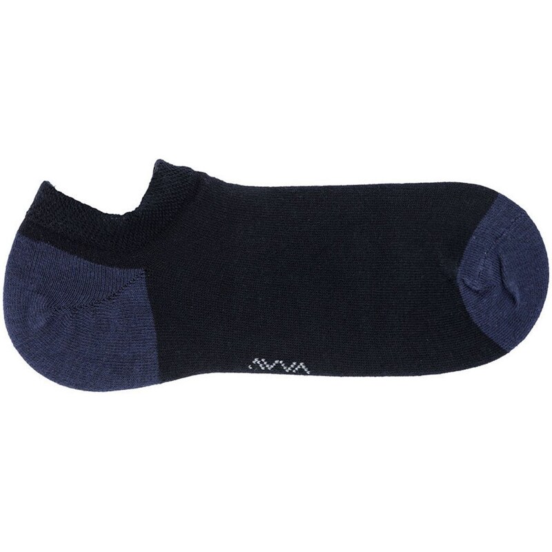 Avva Men's Navy Blue 2 Pack Booties Socks