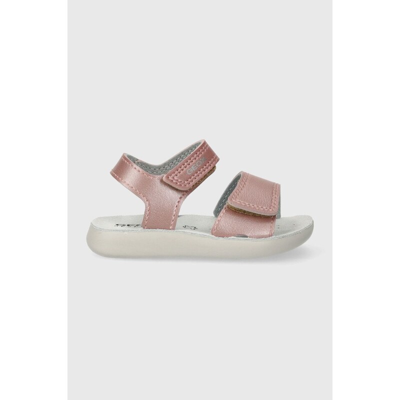 Dětské sandály Geox SANDAL LIGHTFLOPPY růžová barva