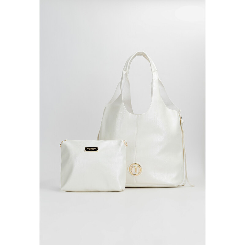 Tašky Monnari Dvě tašky v jedné Multi White