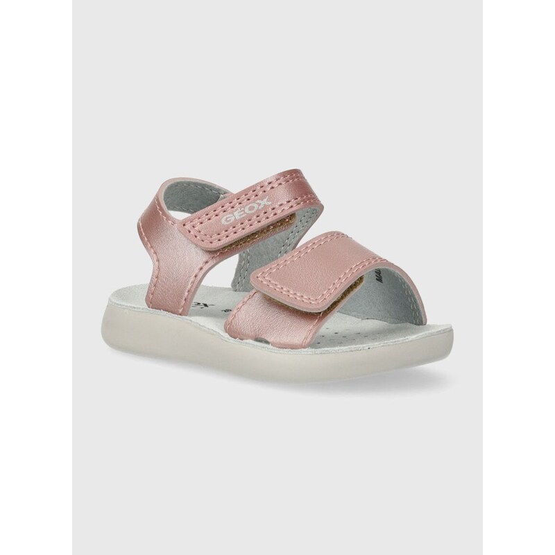 Dětské sandály Geox SANDAL LIGHTFLOPPY růžová barva