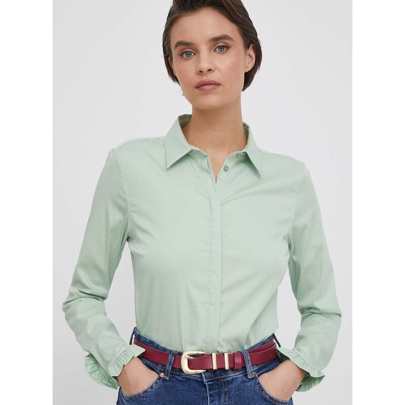 Košile United Colors of Benetton dámská, slim, s klasickým límcem