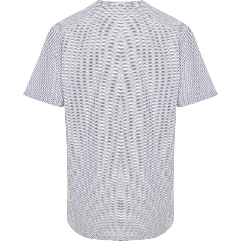 Trendyol Plus Size White Regular/Normal Cut Texture T-shirt