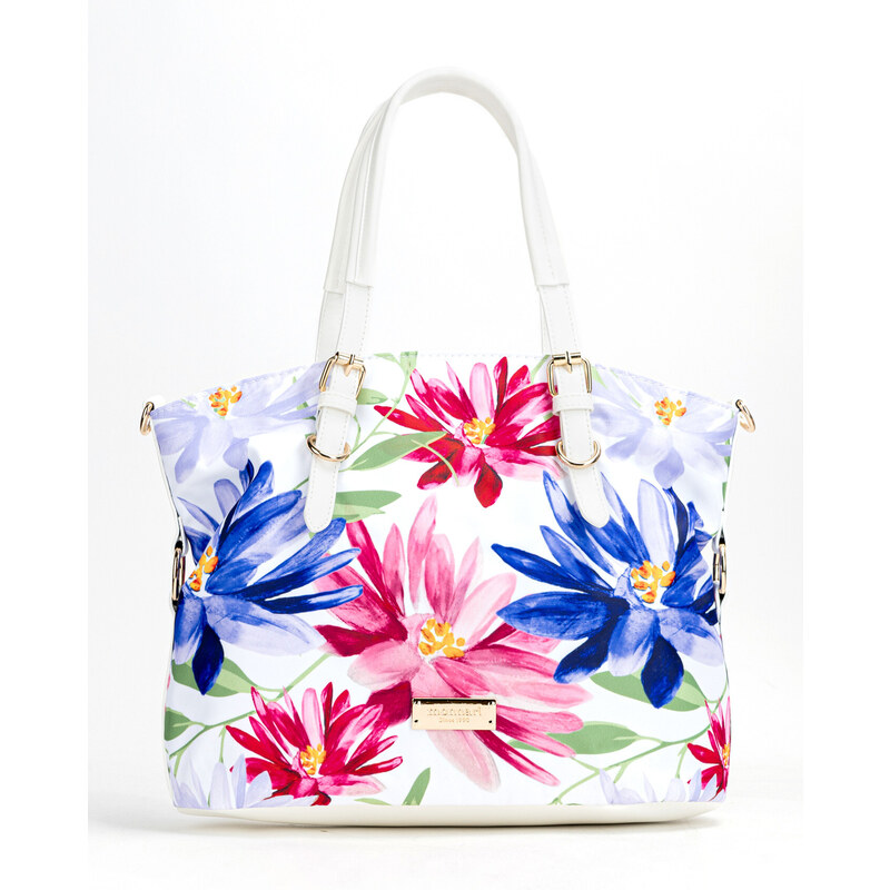 Monnari Bags Dámská kabelka s květinovým vzorem Multi White