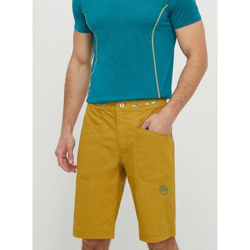 Outdoorové šortky LA Sportiva Belay hnědá barva, N63732733