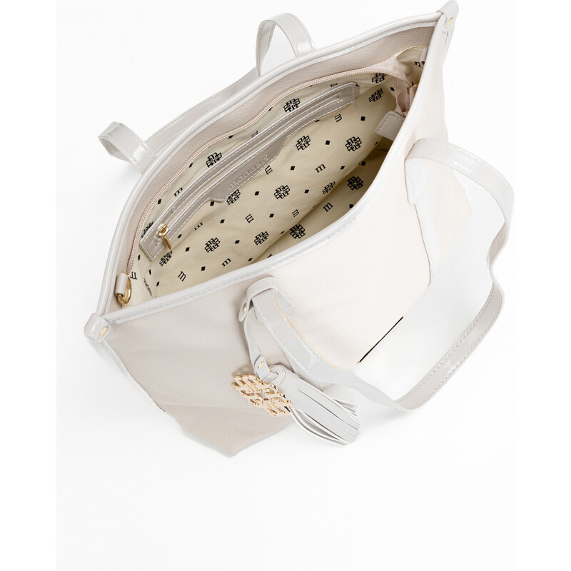 Monnari Bags Dámská kabelka s přívěskem na šperky béžová