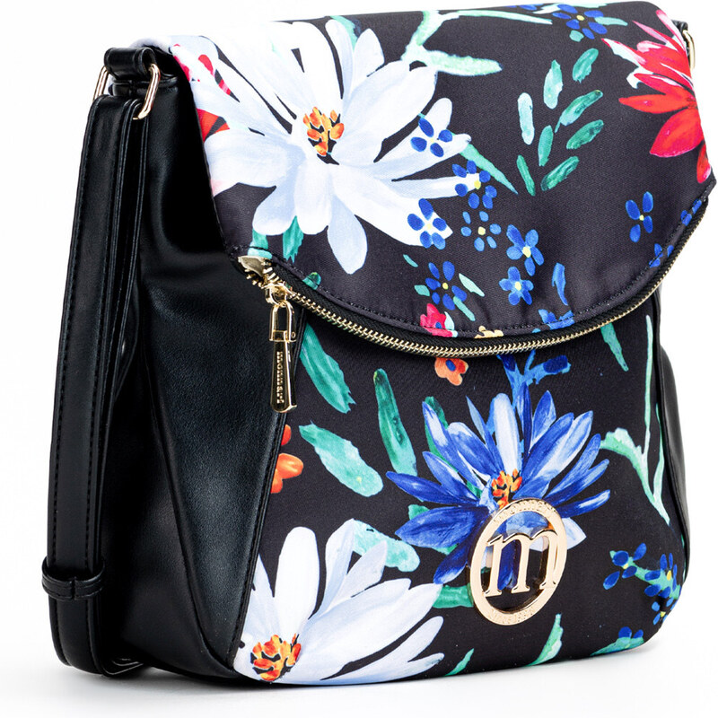 Monnari Bags Dámská kabelka s květinovým motivem Multi Black
