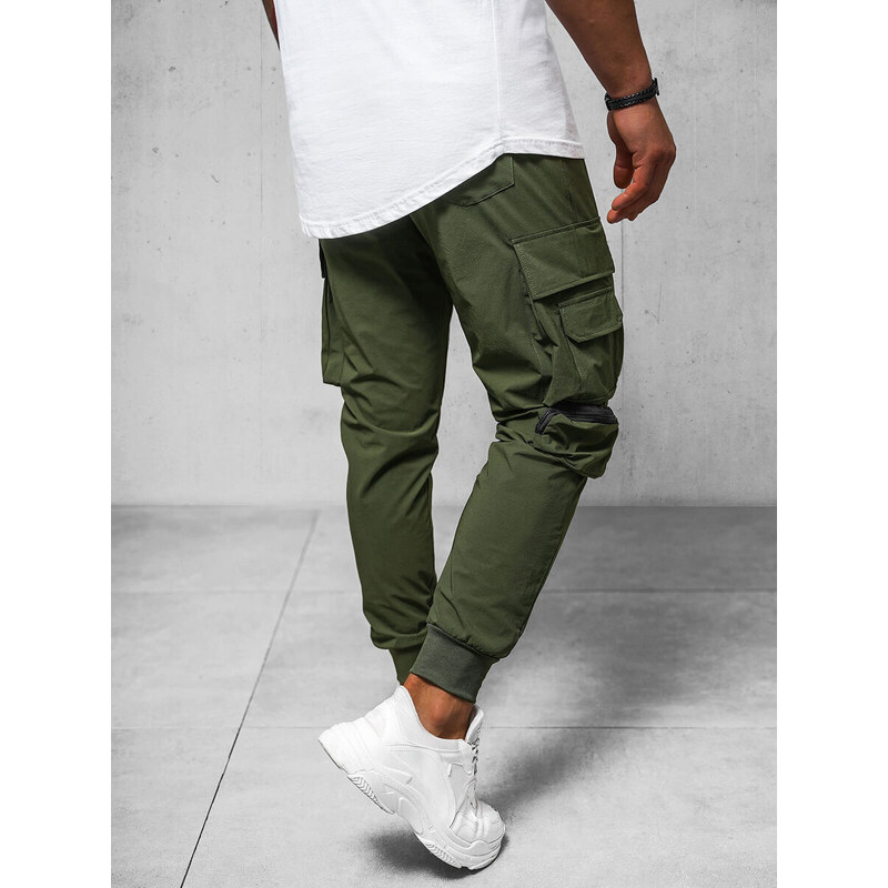 Pánské Chino Kalhoty Khaki OZONEE O/PS5520