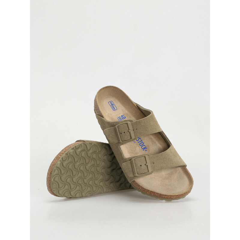 Birkenstock Arizona Suede Leather Regular (faded khaki)šedá