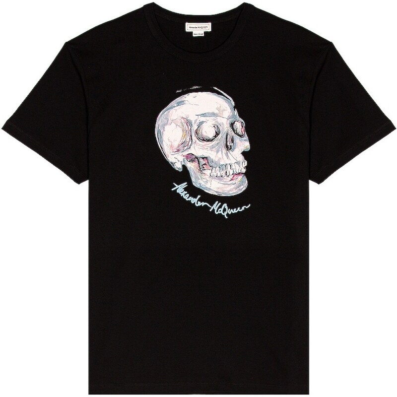 ALEXANDER MCQUEEN Skull Black tričko